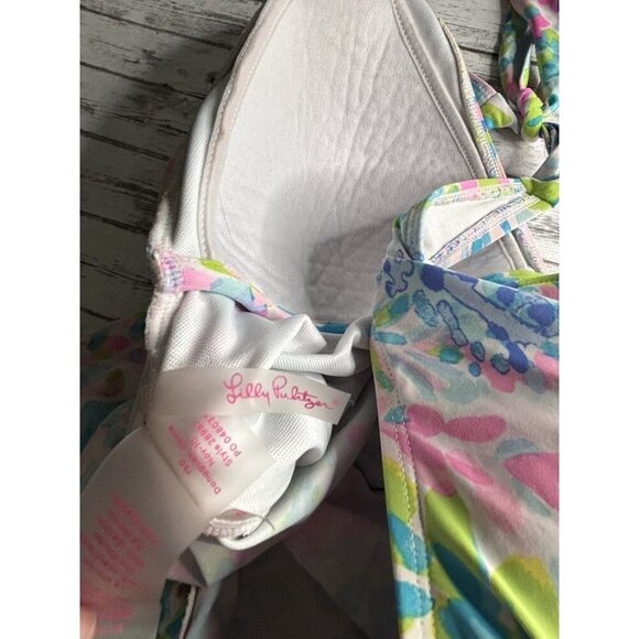 Lilly Pulitzer Bliss Halter Tankini Top  Catch the Wave Size 8 - Picture 7 of 11